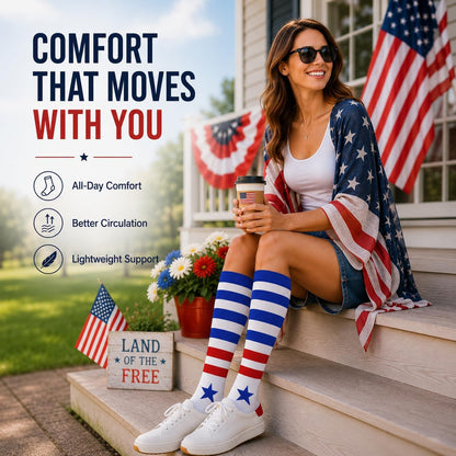 4 Pairs Compression Socks for Women Circulation-Best Support for Nurses,Running,Athletic,Travel
