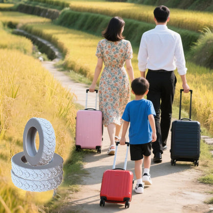 16-Pack Luggage Wheel Covers, Luggage Wheel Protector Covers for 2-2.4 inches Wheels Suitcases，Anti-Scratch & Noise Reduction Design, Silicone MaterialDurable Travel Case Accessories.
