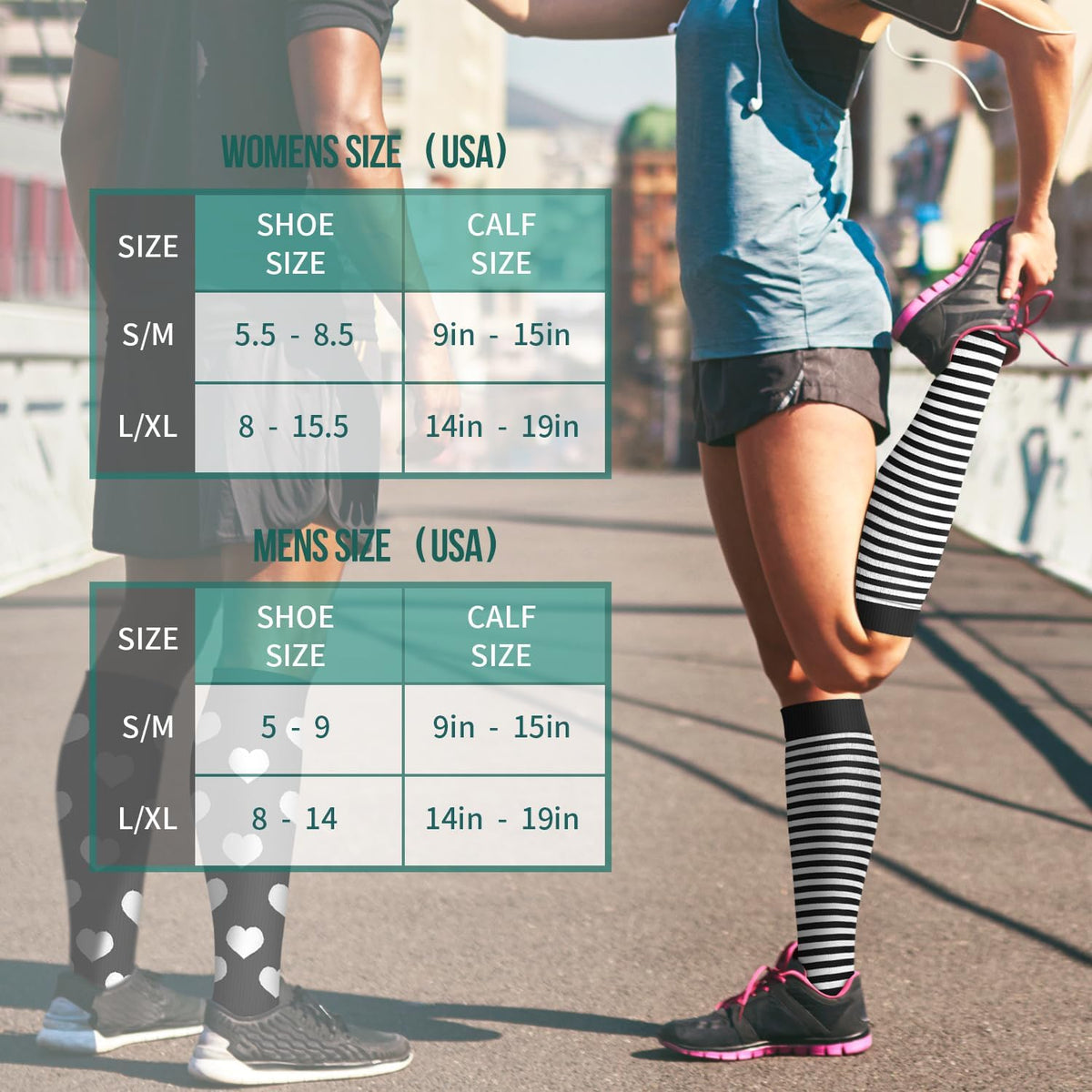 Laite Hebe 3 Pack Medical Compression Sock-Compression Sock For Women and Men Circulation -Best for Running,Nursing,Athletic Sports