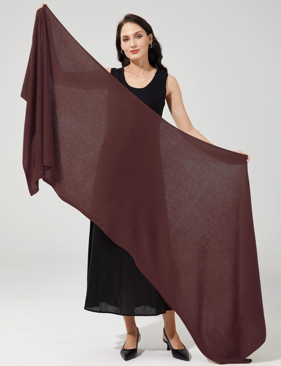Soft Cashmere Blend Wrap Chic Scarf Stole for Women Wayfarer Travel Extra Large 87"x28" - Colors A