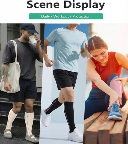 FuelMeFoot 3 Pack Copper Compression Socks - Compression Socks Women & Men Circulation - Best for Medical,Running,Athletic