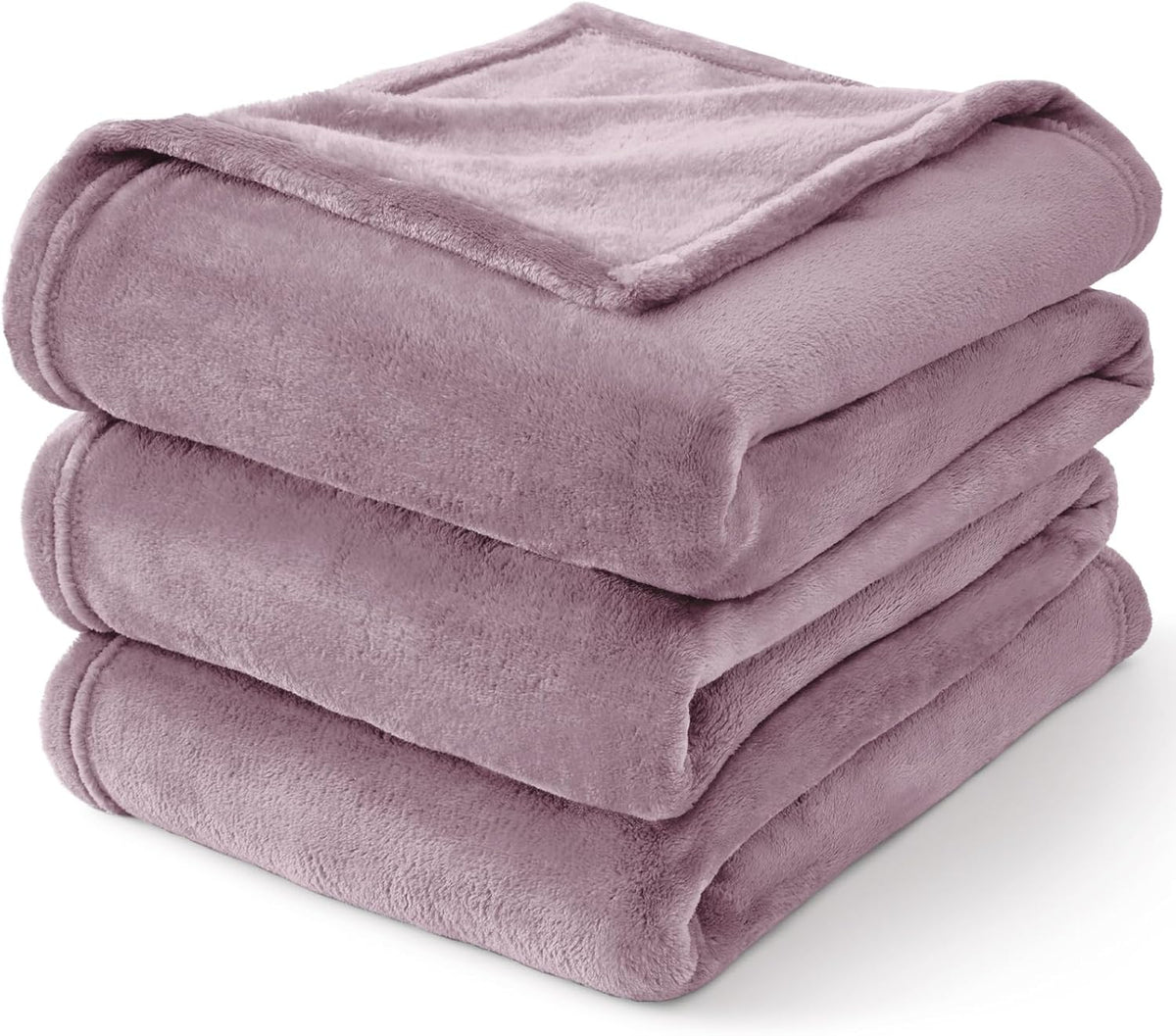 Fleece Blanket Soft Plush Throw for Couch Black 50"x60" - Colors A