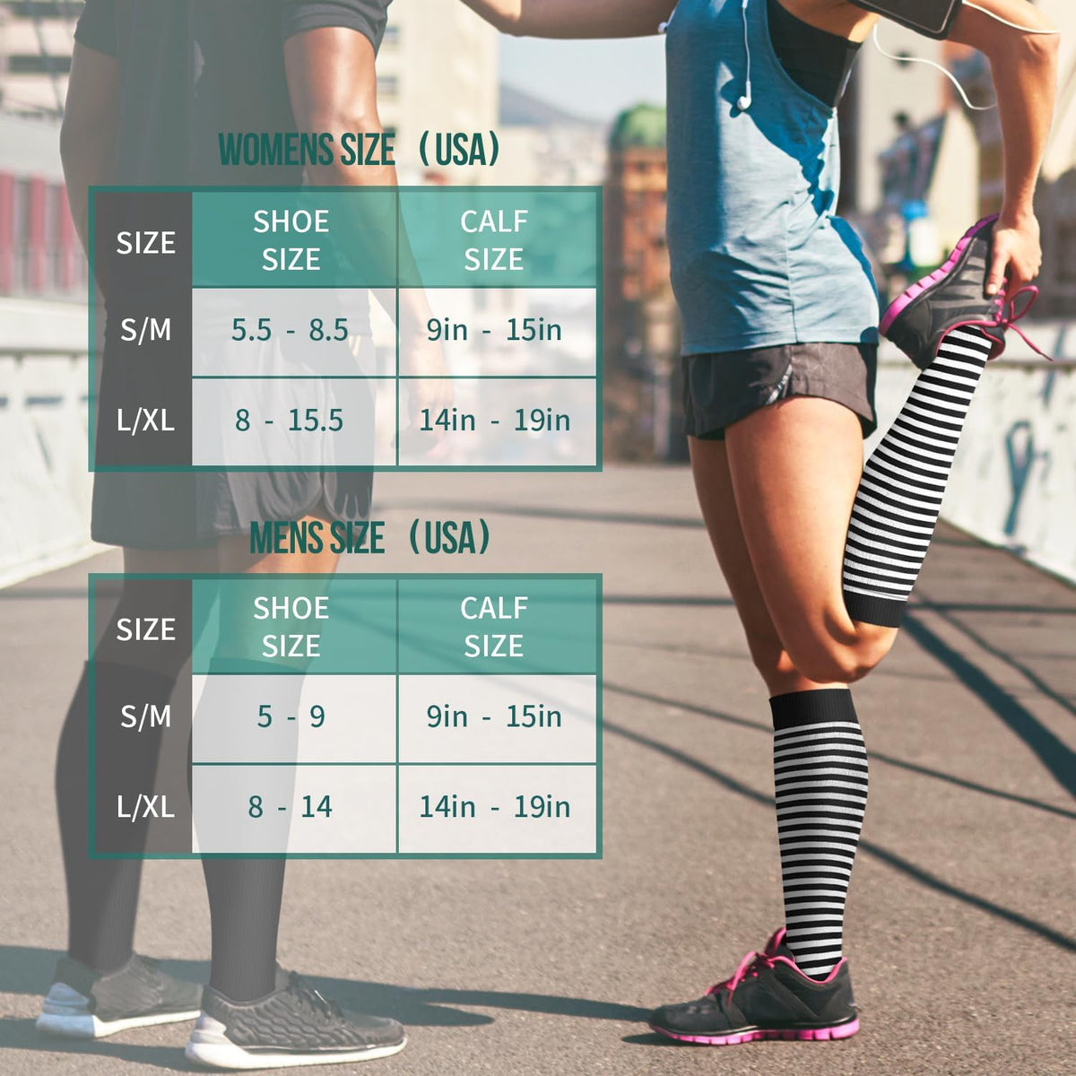 Laite Hebe 3 Pack Medical Compression Sock-Compression Sock For Women and Men Circulation -Best for Running,Nursing,Athletic Sports