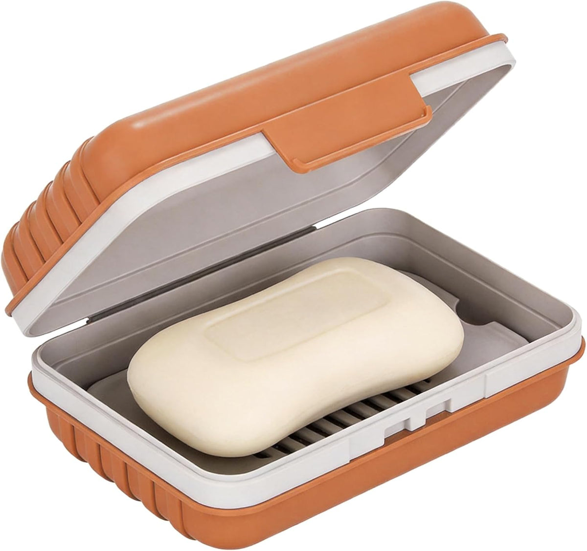 Doter Travel Soap Holder with Lid - Draining Soap Box for Shower -Compact Travel Soap Case Leak-Proof Design for Camping, Hiking, Gym & Outdoor Use | Keeps Soap Dry & Hygienic