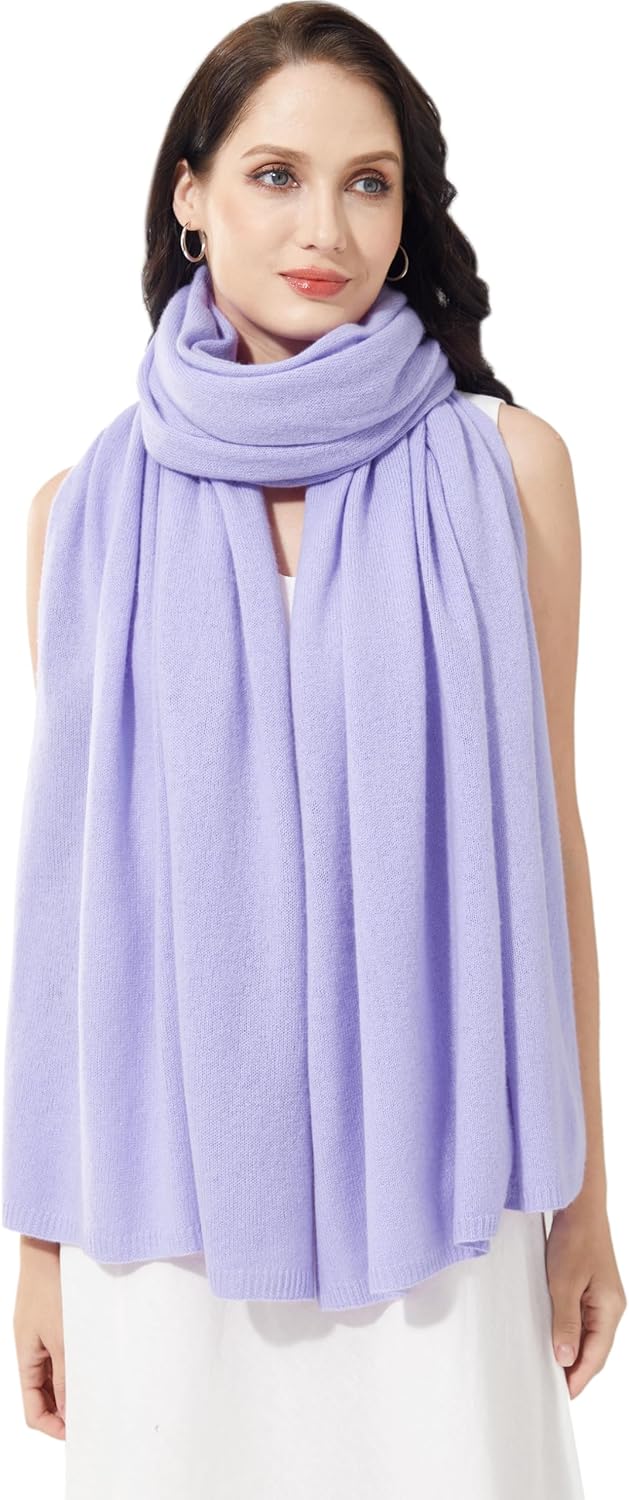 Soft Cashmere Blend Wrap Chic Scarf Stole for Women Wayfarer Travel Extra Large 87"x28" - Colors B