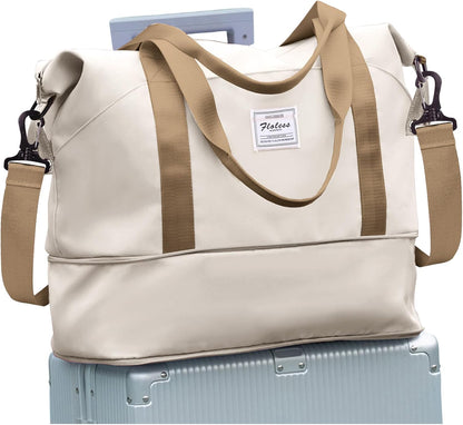 Travel Duffel Bag, Sports Tote Gym Bag, Shoulder Weekender Overnight Bag for Women - Colors B