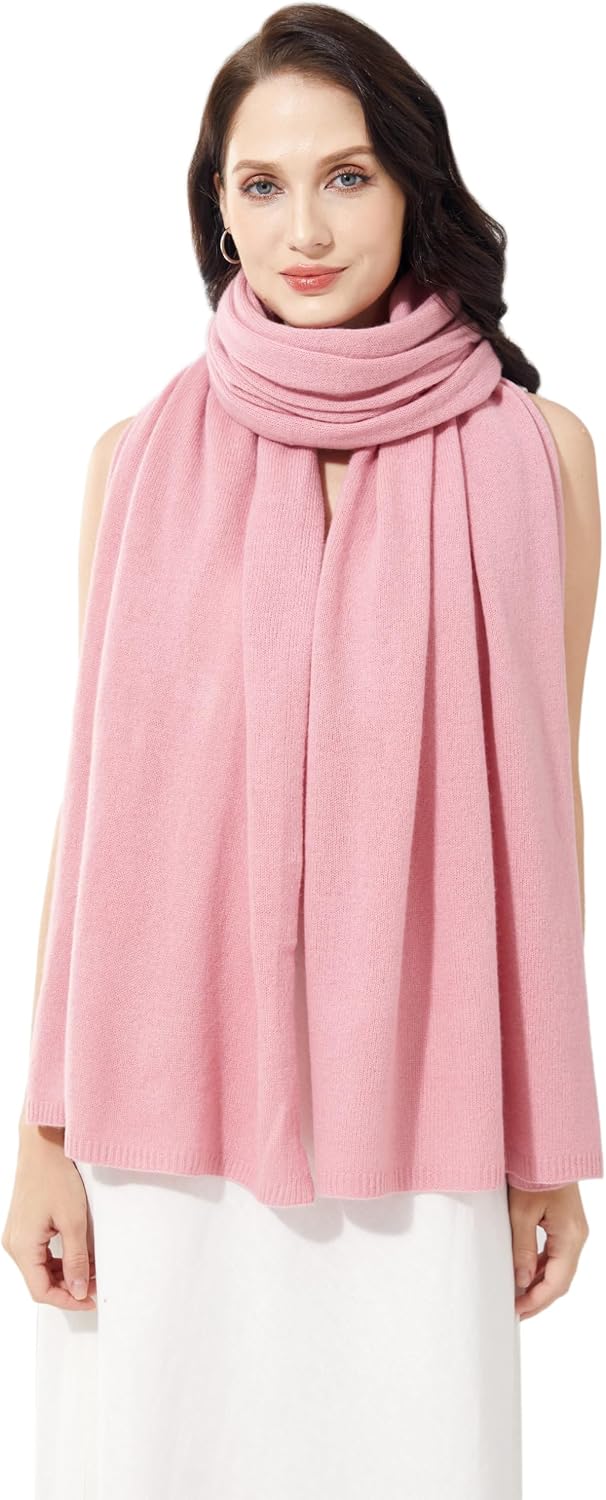Soft Cashmere Blend Wrap Chic Scarf Stole for Women Wayfarer Travel Extra Large 87"x28" - Colors B
