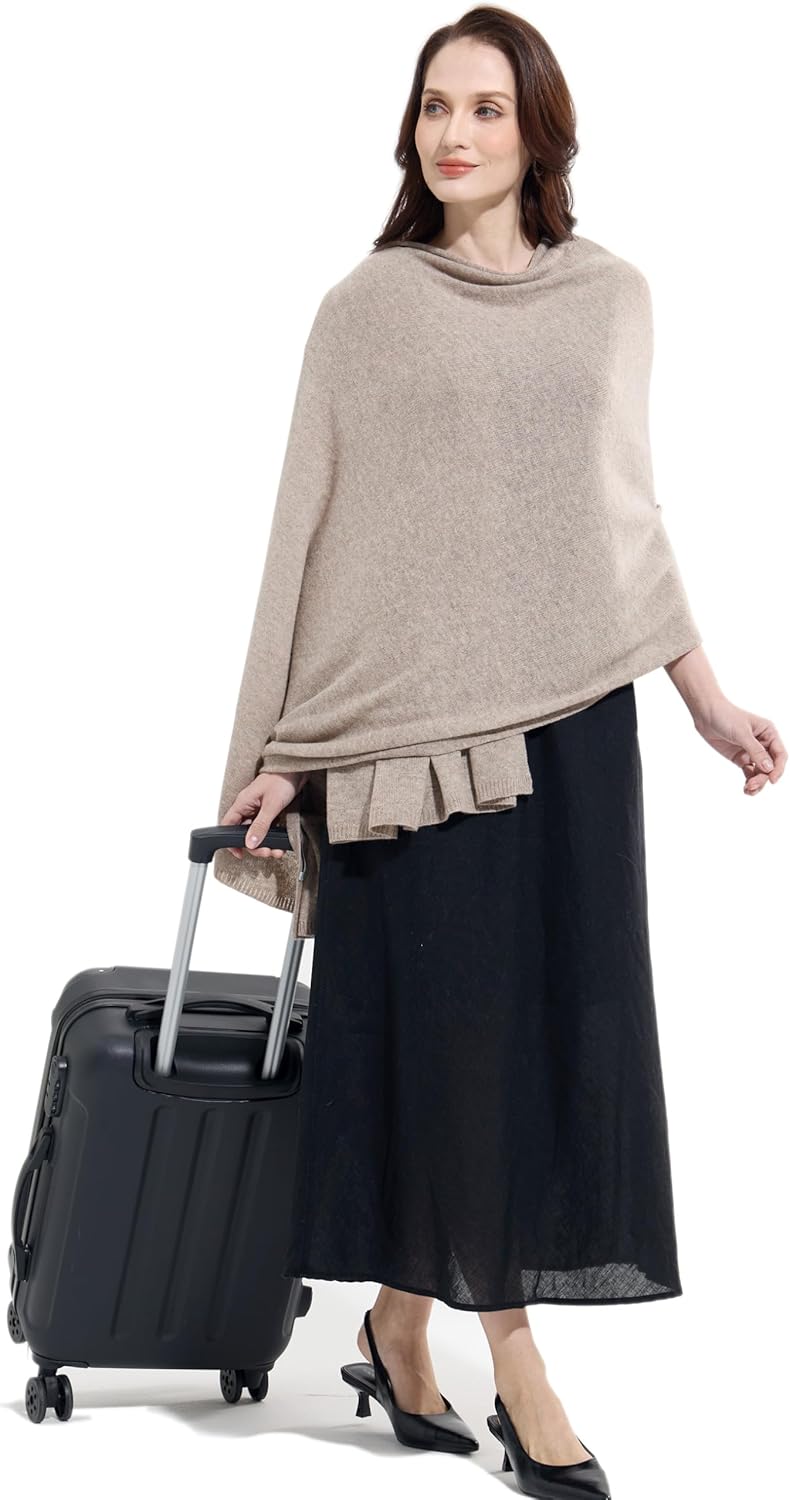 Soft Cashmere Blend Wrap Chic Scarf Stole for Women Wayfarer Travel Extra Large 87"x28" - Colors A
