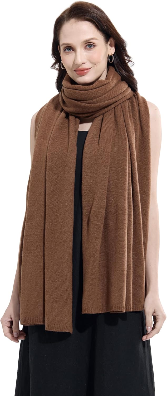 Soft Cashmere Blend Wrap Chic Scarf Stole for Women Wayfarer Travel Extra Large 87"x28" - Colors A