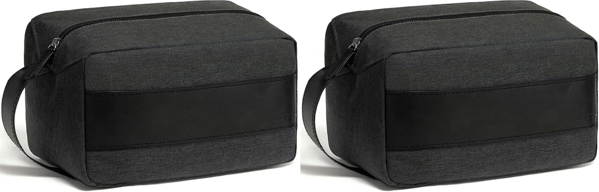 Vorspack Toiletry Bag for Men - Water Resistant Travel Bag for Toiletries, Accessories, Travel Essentials, Gifts - Black