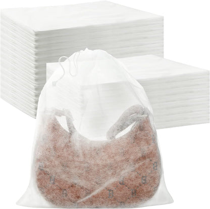 Berlune 100 Pcs Dust Bags for Purses Storage Bags for Handbags Non Woven Fabric Handbags Storage, Shoe Travel Package for Packing, Home Closet Organizer Dust Cover (15.7inx19.7in)