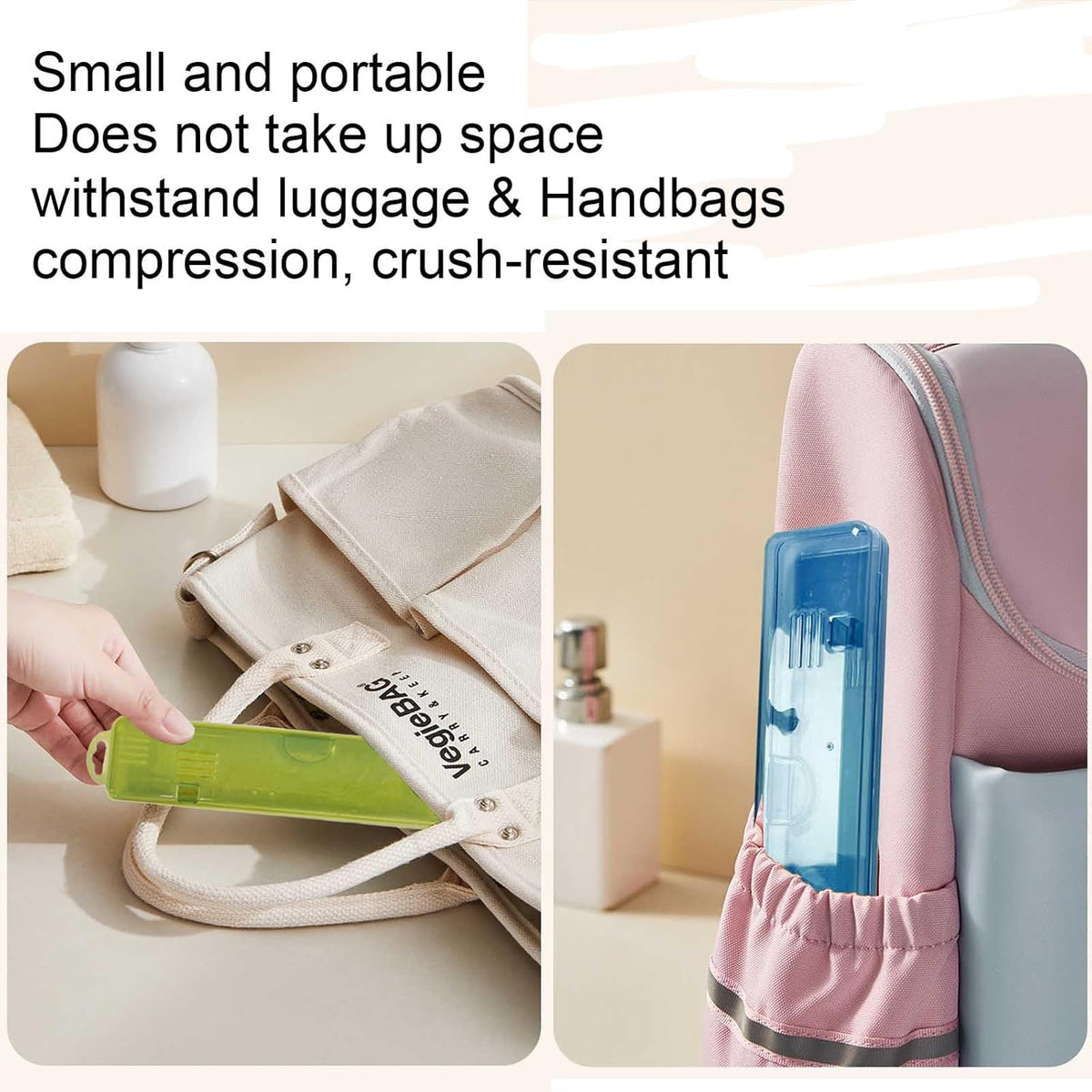 2 Packs Toothbrush Travel Case, Breathable Toothbrush Travel Holders, Compact Portable Toothbrush Holder for Travel, Vacation, Camping, Gym, Business Trips, Office, Cruise