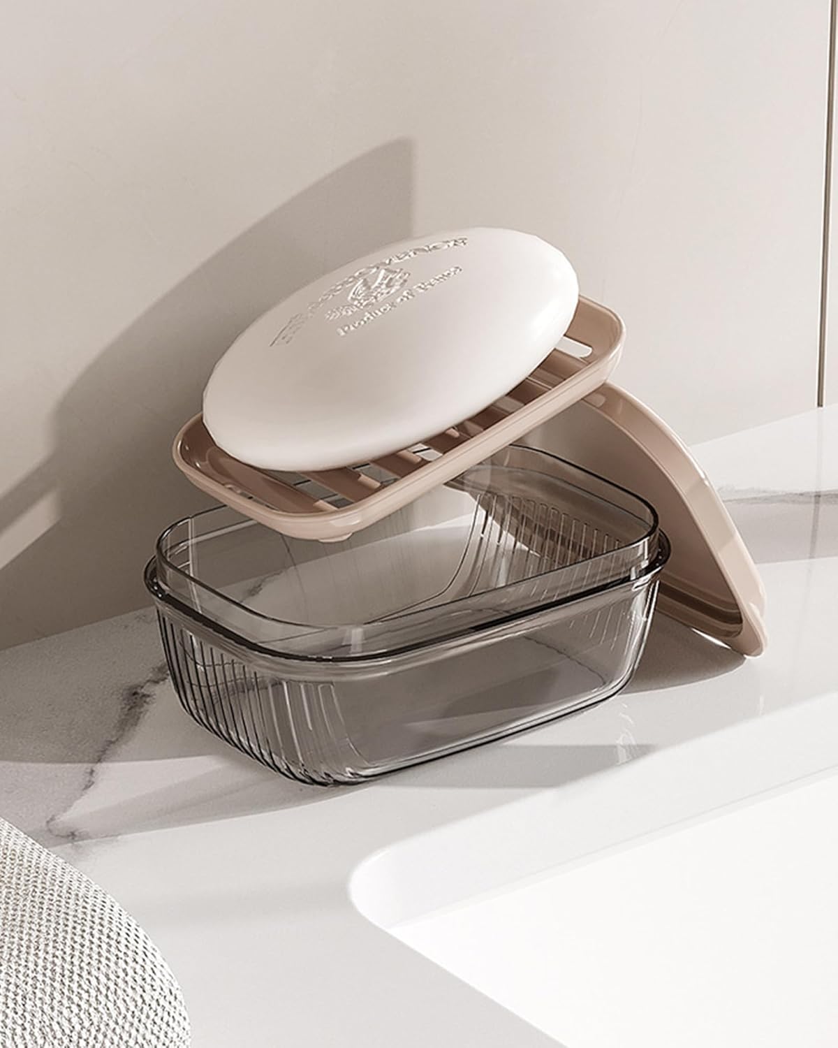 Doter Travel Soap Holder with Lid - Draining Soap Box for Shower -Compact Travel Soap Case Leak-Proof Design for Camping, Hiking, Gym & Outdoor Use | Keeps Soap Dry & Hygienic