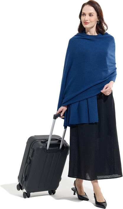 Soft Cashmere Blend Wrap Chic Scarf Stole for Women Wayfarer Travel Extra Large 87"x28" - Colors B