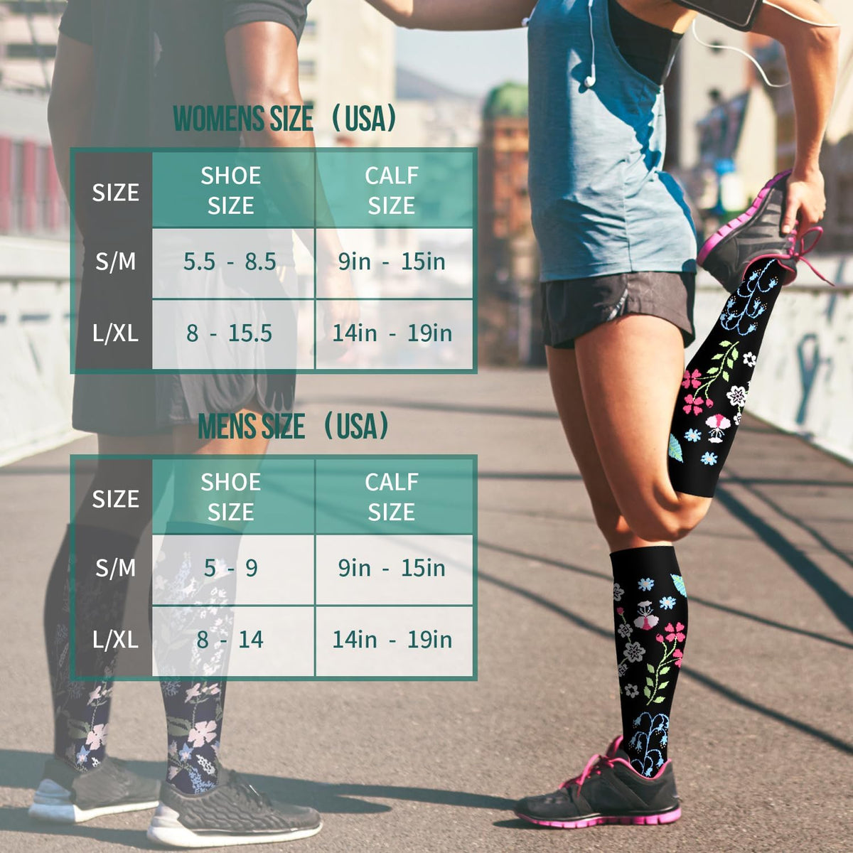 Laite Hebe 3 Pack Medical Compression Sock-Compression Sock For Women and Men Circulation -Best for Running,Nursing,Athletic Sports