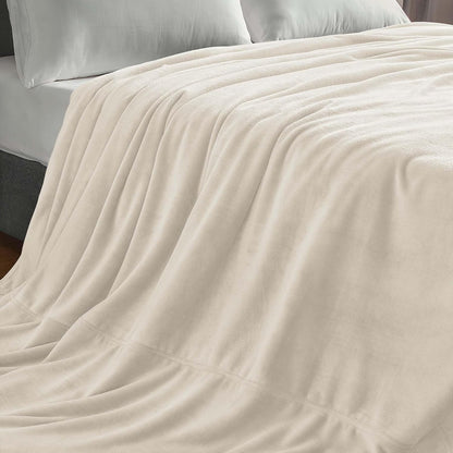 Fleece Blanket Soft Plush Throw for Couch Black 50"x60" - Colors A