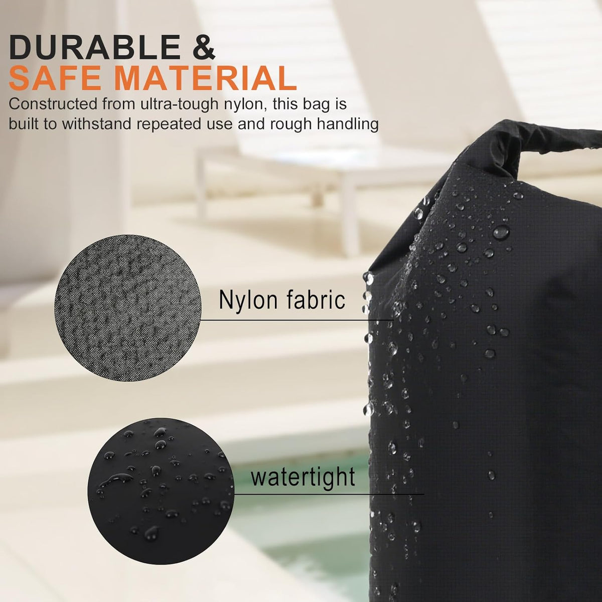 Travel Laundry Bag, Pump Free Vacuum Compression Dirty Clothes Bag Reusable Wet Dry Bags Large Capacity Space Saver Bags Camp Washable Clothes Organizer for Sports Dorm Laundromat (1 Pcs) (Black, M)