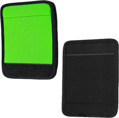 Hibate 5pcs Neoprene Luggage Handle Wrap for Suitcase Identifier Luggage Makers Covers Wraps Travel Accessories - Fluorescent Green