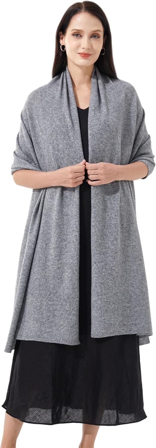 Soft Cashmere Blend Wrap Chic Scarf Stole for Women Wayfarer Travel Extra Large 87"x28" - Colors B