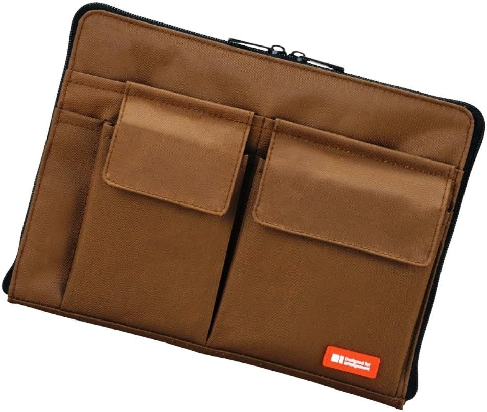 LIHITLAB Laptop Sleeve with Storage Pockets (Bag-in-Bag), 10 x 13.8 Inches, Black (A7554-24)