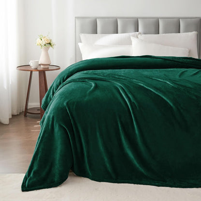BEDELITE Fleece Blanket Black Throw Blankets for Couch & Bed, Luxury Plush Cozy Fuzzy Blanket 50x60 inches, Super Soft Warm Lightweight Throw Blanket for Travel Camping - Colors B