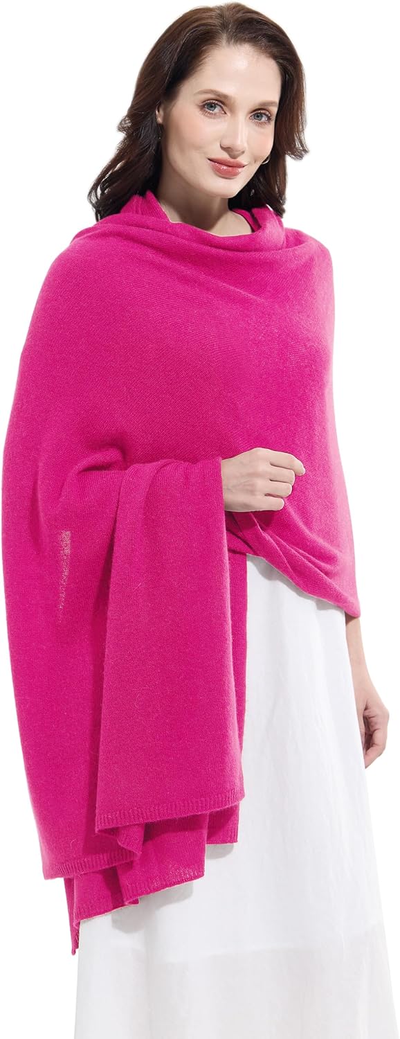 Soft Cashmere Blend Wrap Chic Scarf Stole for Women Wayfarer Travel Extra Large 87"x28" - Colors B