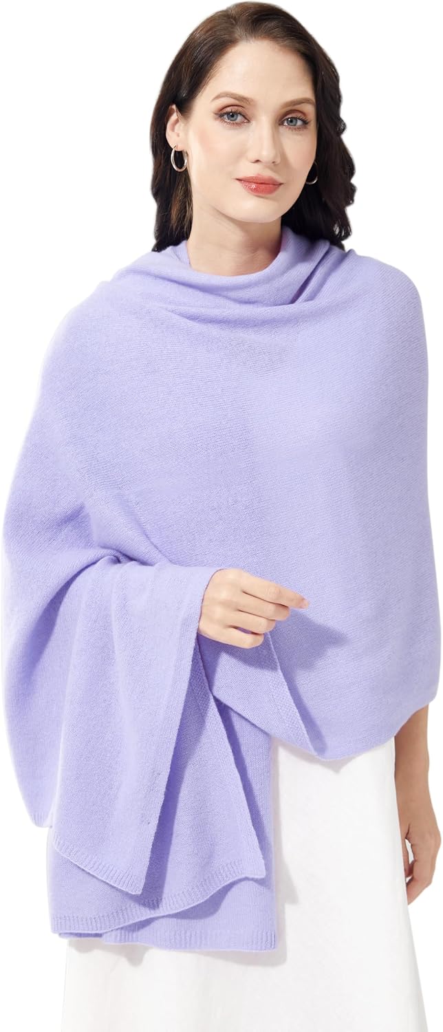 Soft Cashmere Blend Wrap Chic Scarf Stole for Women Wayfarer Travel Extra Large 87"x28" - Colors B