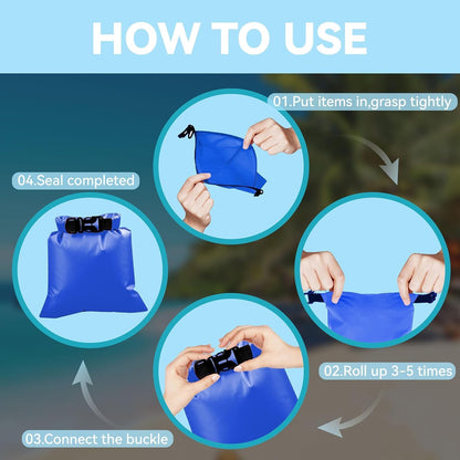 Dry Bags Waterproof, Lightweight Dry Bags for Kayaking Waterproof，Outdoor Waterproof Bag for Kayaking Hiking Boating Camping