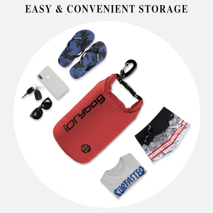 IDRYBAG Dry Bag for Kayaking Waterproof 2L/5L/10L/15L/20L, Small Dry Sack Waterproof Bag for Boating