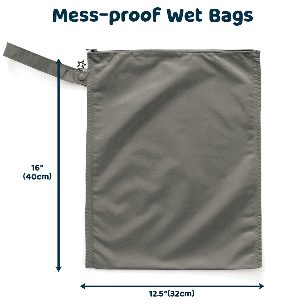 Tiny Twinkle Mess Proof Wet Bags | Reusable Waterproof Wet Bags for Swimsuits | Baby Clothes | Travel & Diaper Bag (Black, Green Checkers) - Colors B