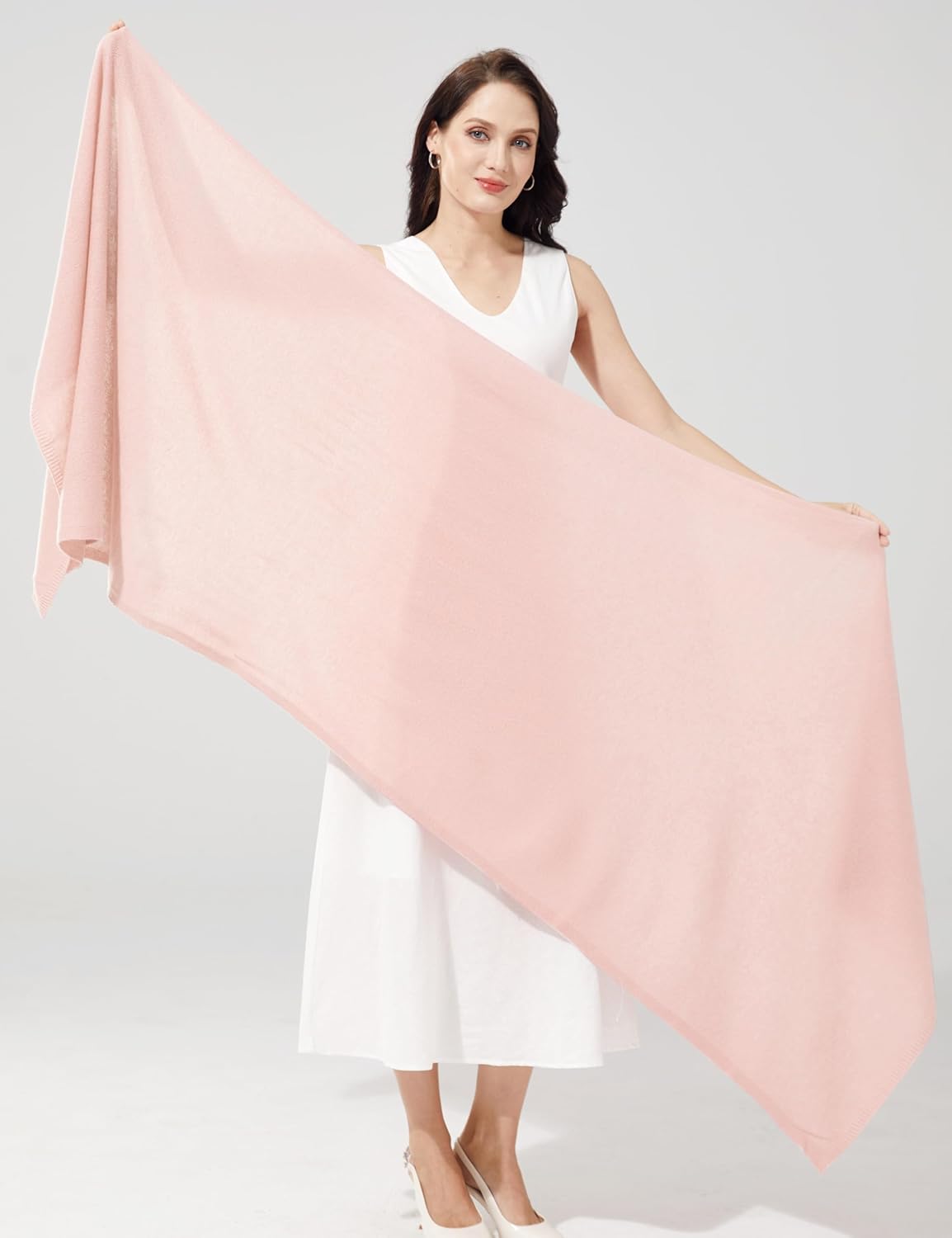 Soft Cashmere Blend Wrap Chic Scarf Stole for Women Wayfarer Travel Extra Large 87"x28" - Colors A