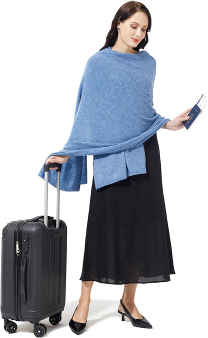Soft Cashmere Blend Wrap Chic Scarf Stole for Women Wayfarer Travel Extra Large 87"x28" - Colors A