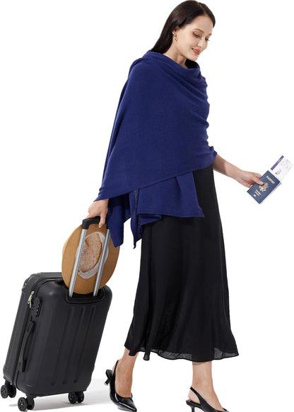 Soft Cashmere Blend Wrap Chic Scarf Stole for Women Wayfarer Travel Extra Large 87"x28" - Colors B