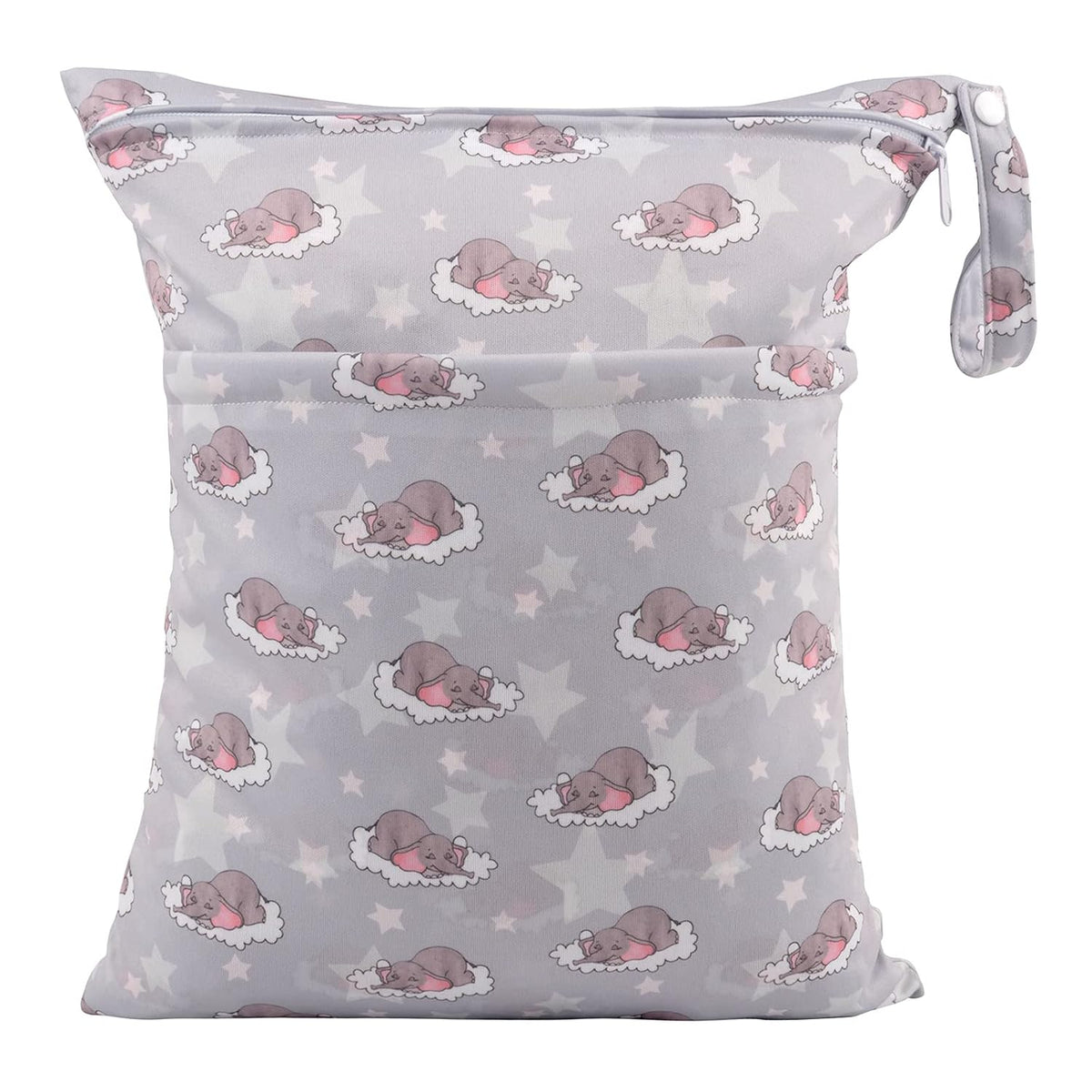 ALVA ALVABABY 3pcs Baby Cloth Diaper Wet/Dry Bags|Waterproof Reusable with Two Pockets|Travel, Beach, Pool, Daycare, Soiled Baby Items,Yoga,Gym Bag for Swimsuits or Wet Clothes 3L-ZM09 - Colors B