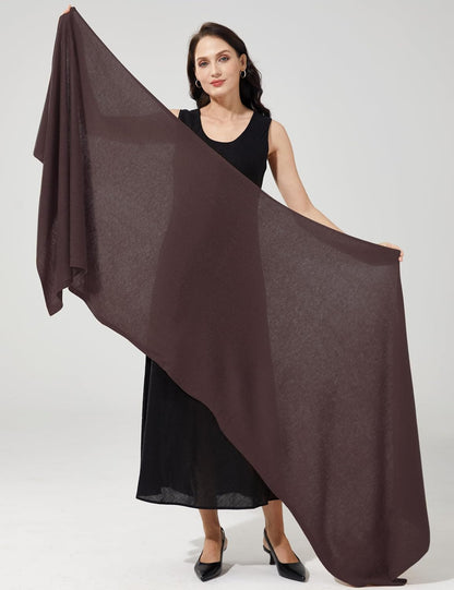 Soft Cashmere Blend Wrap Chic Scarf Stole for Women Wayfarer Travel Extra Large 87"x28" - Colors A
