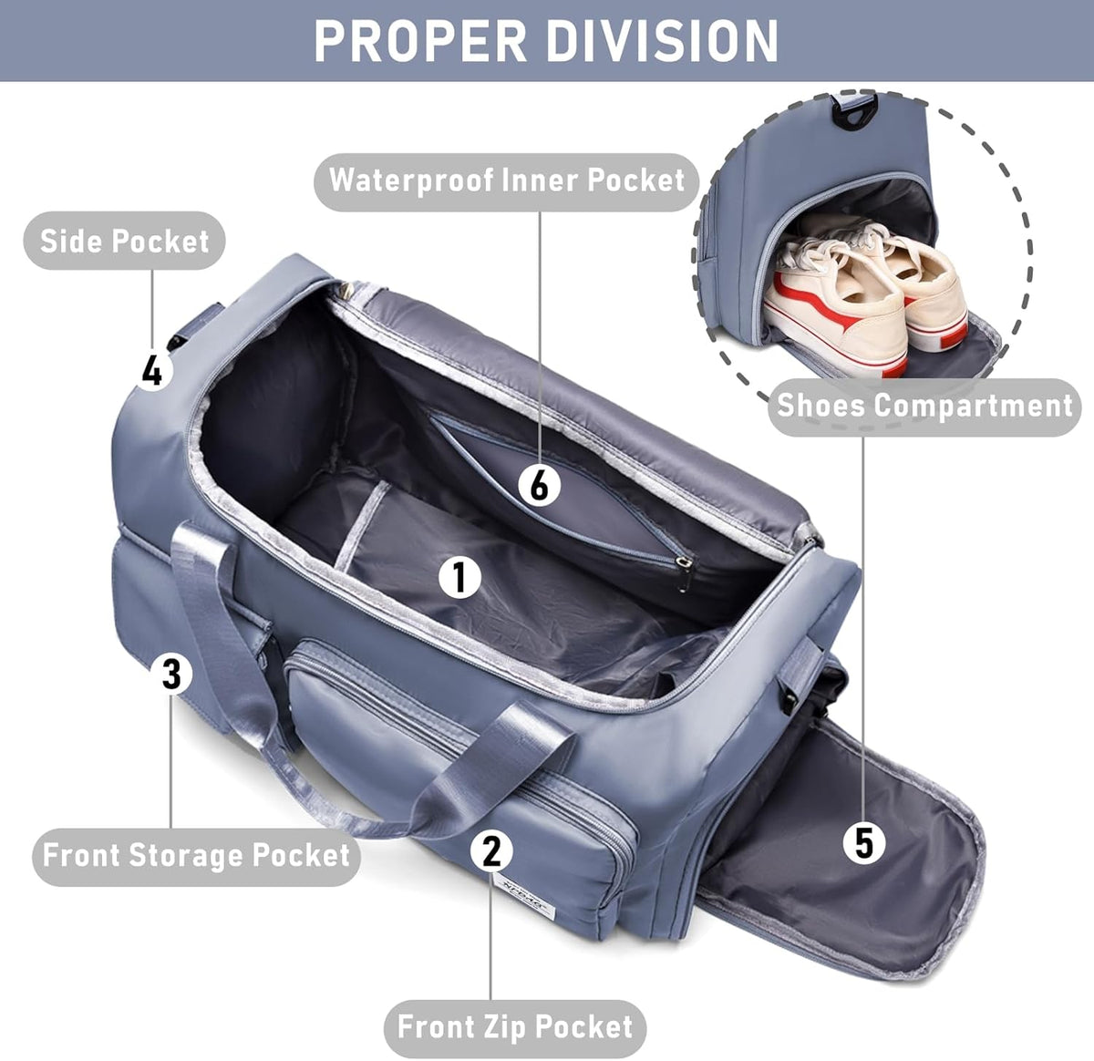 NPBAG Women Travel Duffel, Multi Functional Large Expandable Weekender Carry-on Tote, Gym Workout Overnight Bag, Mommy Hospital Bag for Labor and Delivery - Colors B