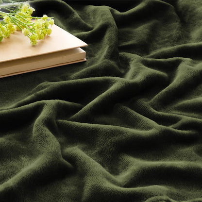 BEDELITE Fleece Blanket Black Throw Blankets for Couch & Bed, Luxury Plush Cozy Fuzzy Blanket 50x60 inches, Super Soft Warm Lightweight Throw Blanket for Travel Camping - Colors B