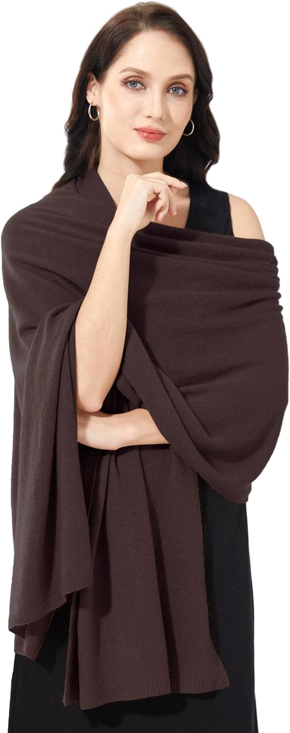 Soft Cashmere Blend Wrap Chic Scarf Stole for Women Wayfarer Travel Extra Large 87"x28" - Colors A