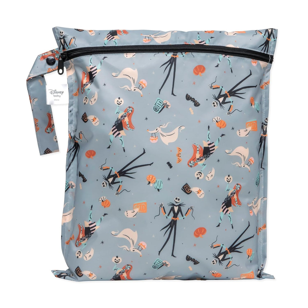 Bumkins Waterproof Wet Bag for Baby, Travel, Swim Suit, Cloth Diapers, Pump Parts, Pool, Beach, Gym Clothes, Toiletry, Hook to Stroller, Daycare, Zipper Reusable Wetdry Packing Pouch, Jungle