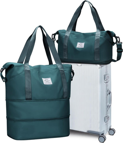 Travel Duffel Bag, Sports Tote Gym Bag, Shoulder Weekender Overnight Bag for Women - Colors A
