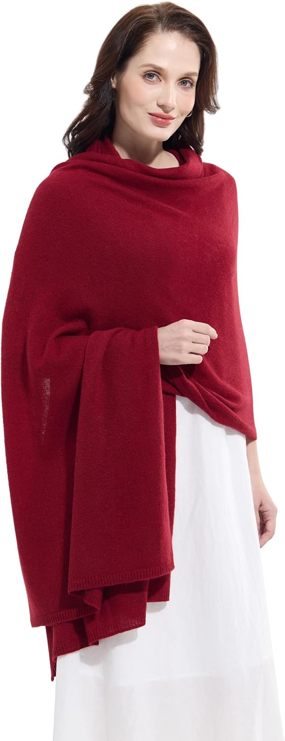 Soft Cashmere Blend Wrap Chic Scarf Stole for Women Wayfarer Travel Extra Large 87"x28" - Colors B