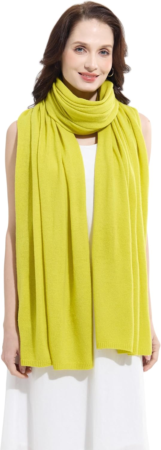 Soft Cashmere Blend Wrap Chic Scarf Stole for Women Wayfarer Travel Extra Large 87"x28" - Colors B