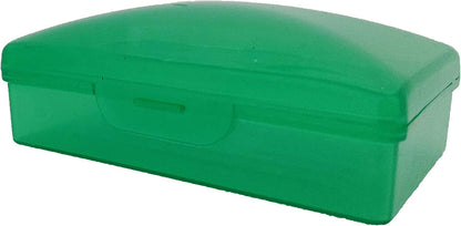 American Comb Travel Soap Box with lid - Clear White - Perfect for Traveling, Gym, or Storage. Made in The USA.