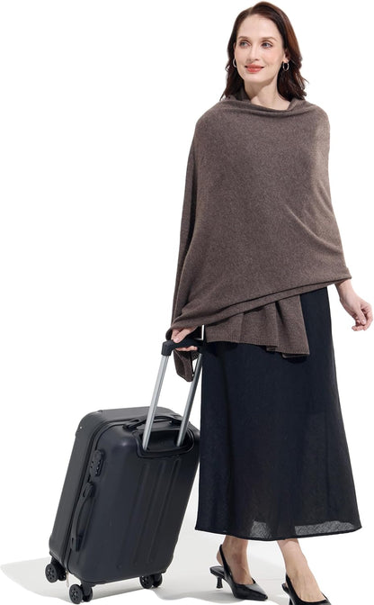 Soft Cashmere Blend Wrap Chic Scarf Stole for Women Wayfarer Travel Extra Large 87"x28" - Colors B