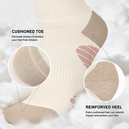 4 Pairs Compression Socks for Women Circulation-Best Support for Nurses,Running,Athletic,Travel