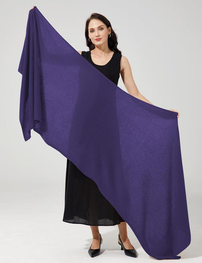 Soft Cashmere Blend Wrap Chic Scarf Stole for Women Wayfarer Travel Extra Large 87"x28" - Colors B