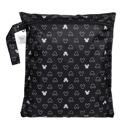 Bumkins Waterproof Wet Bag for Baby, Travel, Swim Suit, Cloth Diapers, Pump Parts, Pool, Beach, Gym Clothes, Toiletry, Hook to Stroller, Daycare, Zipper Reusable Wetdry Packing Pouch, Jungle