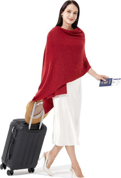 Soft Cashmere Blend Wrap Chic Scarf Stole for Women Wayfarer Travel Extra Large 87"x28" - Colors B