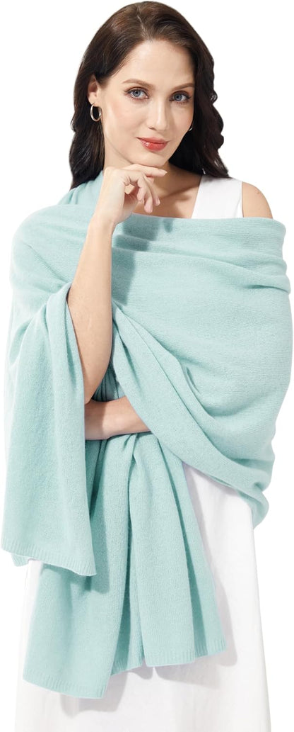 Soft Cashmere Blend Wrap Chic Scarf Stole for Women Wayfarer Travel Extra Large 87"x28" - Colors B