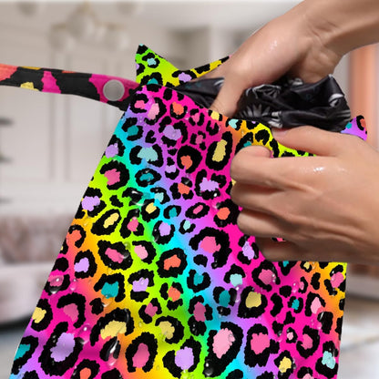 4 Pack Colorful Neon Leopard Print Wet Bag Waterproof Reusable Wet Dry Bag for Swimsuit Dirty Clothes Diaper Travel Pool Beach Yoga Gym Travel Party Birthday Christmas Toiletries Beach Essentials